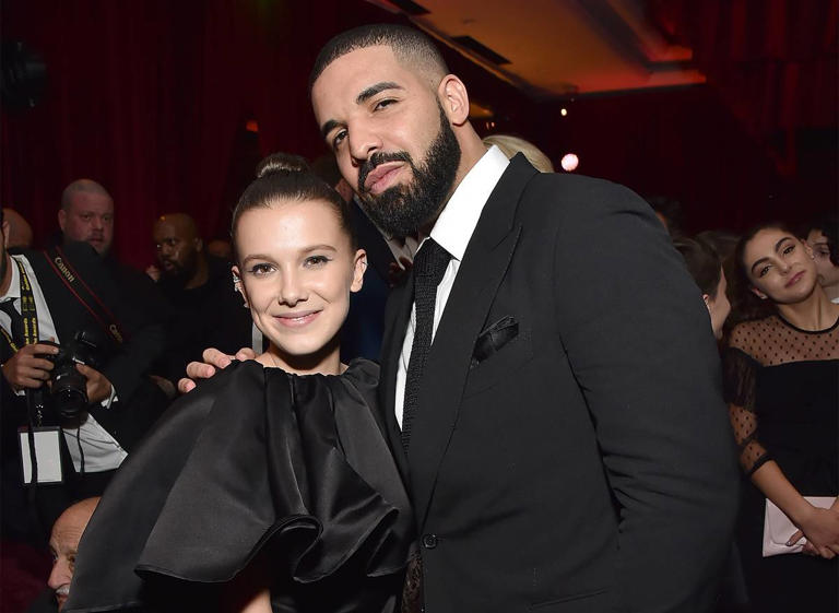 Drake atira-se aos “maluquinhos” que criticam a sua relação com a atriz Millie Bobby Brown